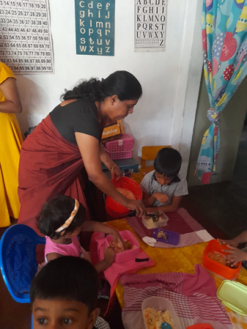 Implementation of nutrition programs targeting pre-school children / Homagama - Magammana West Division (2022-12-06)